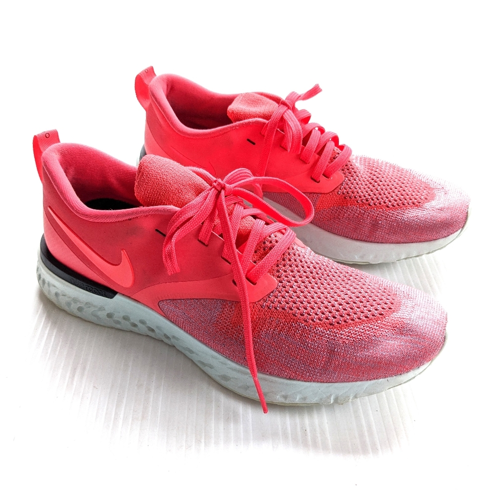 NIKE Odyssey React 2 Flyknit Pink Running Shoes